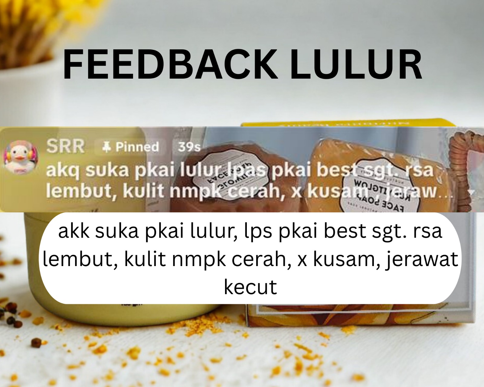 Review gambar tekstur sebelum selepas mengecilkan pori