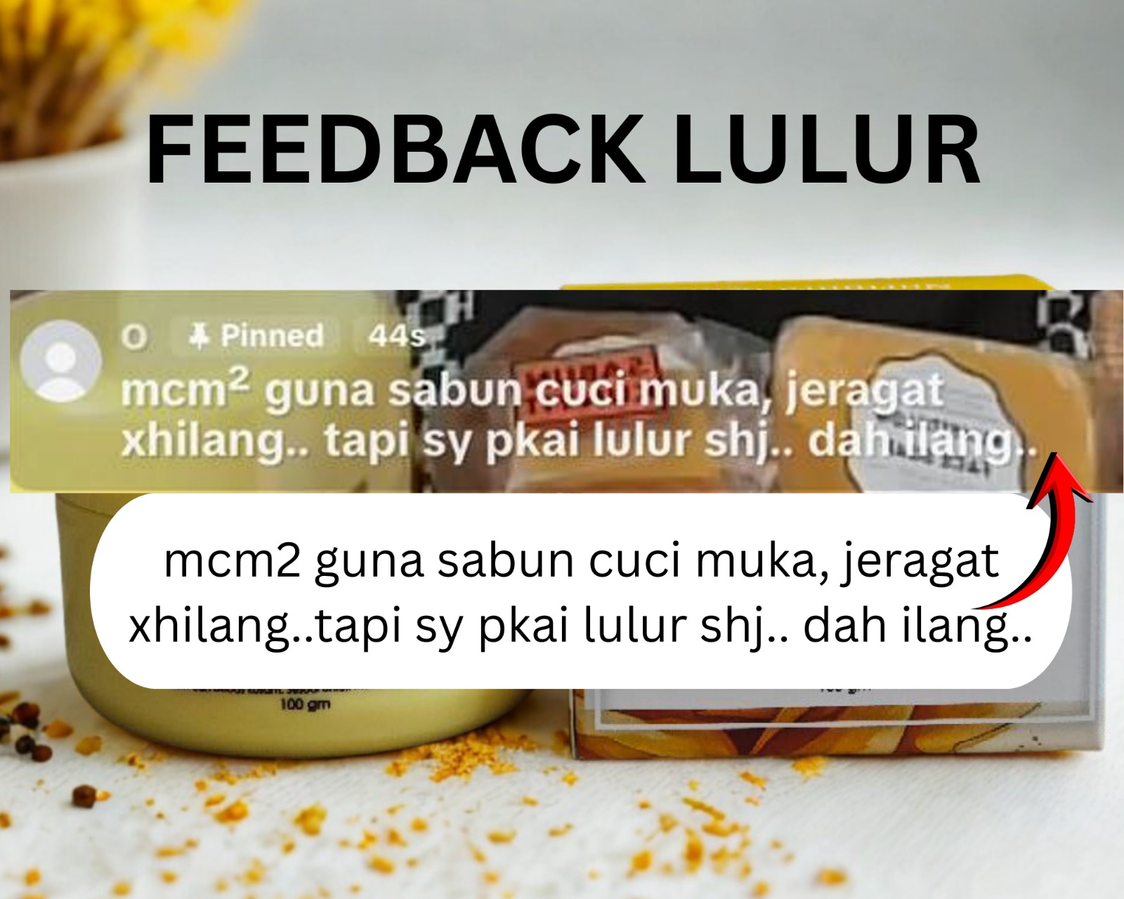 Review pengguna mengenai parut jerawat pudar