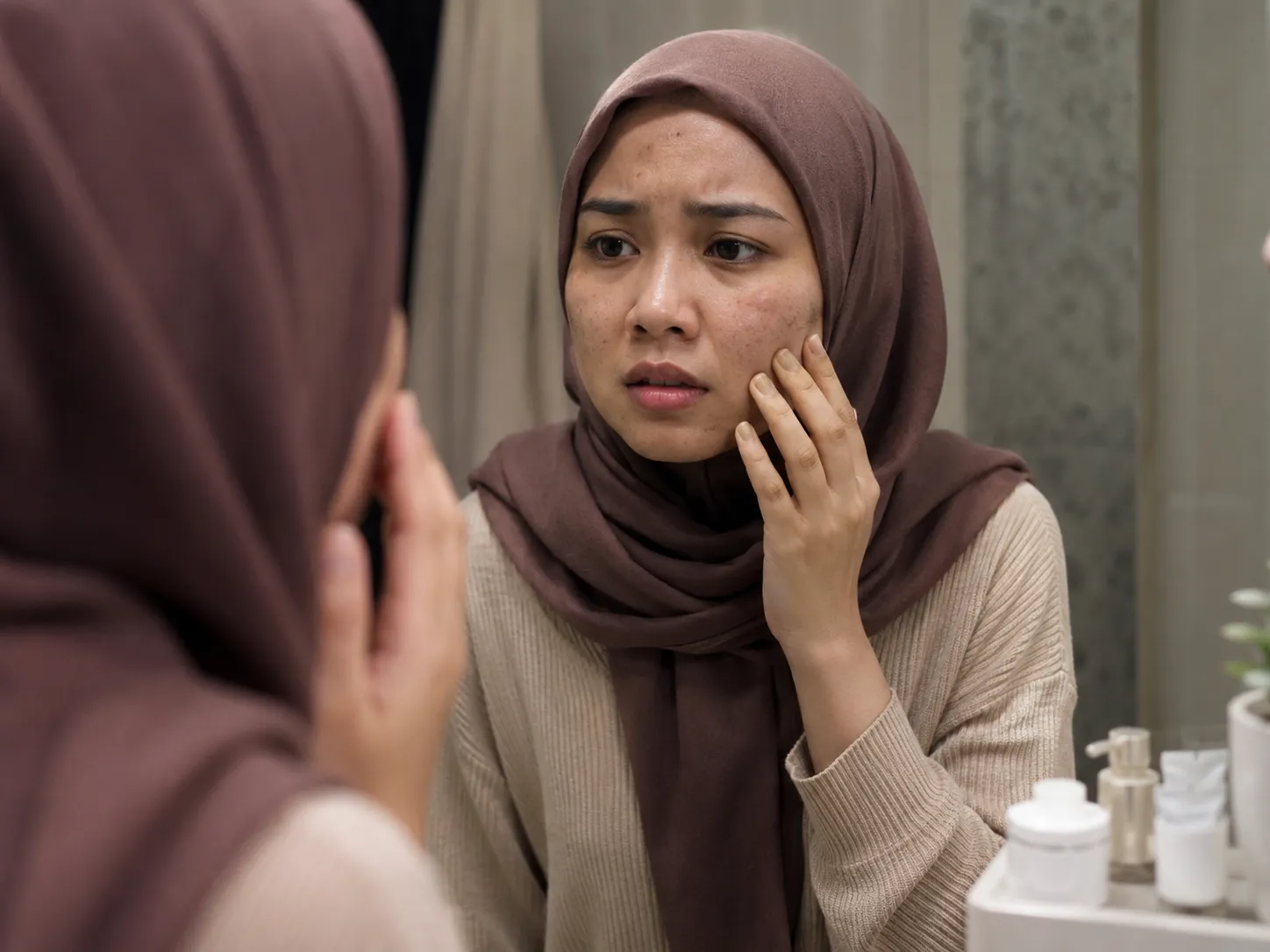 Masalah sel kulit mati berkumpul pada liang kulit wajah