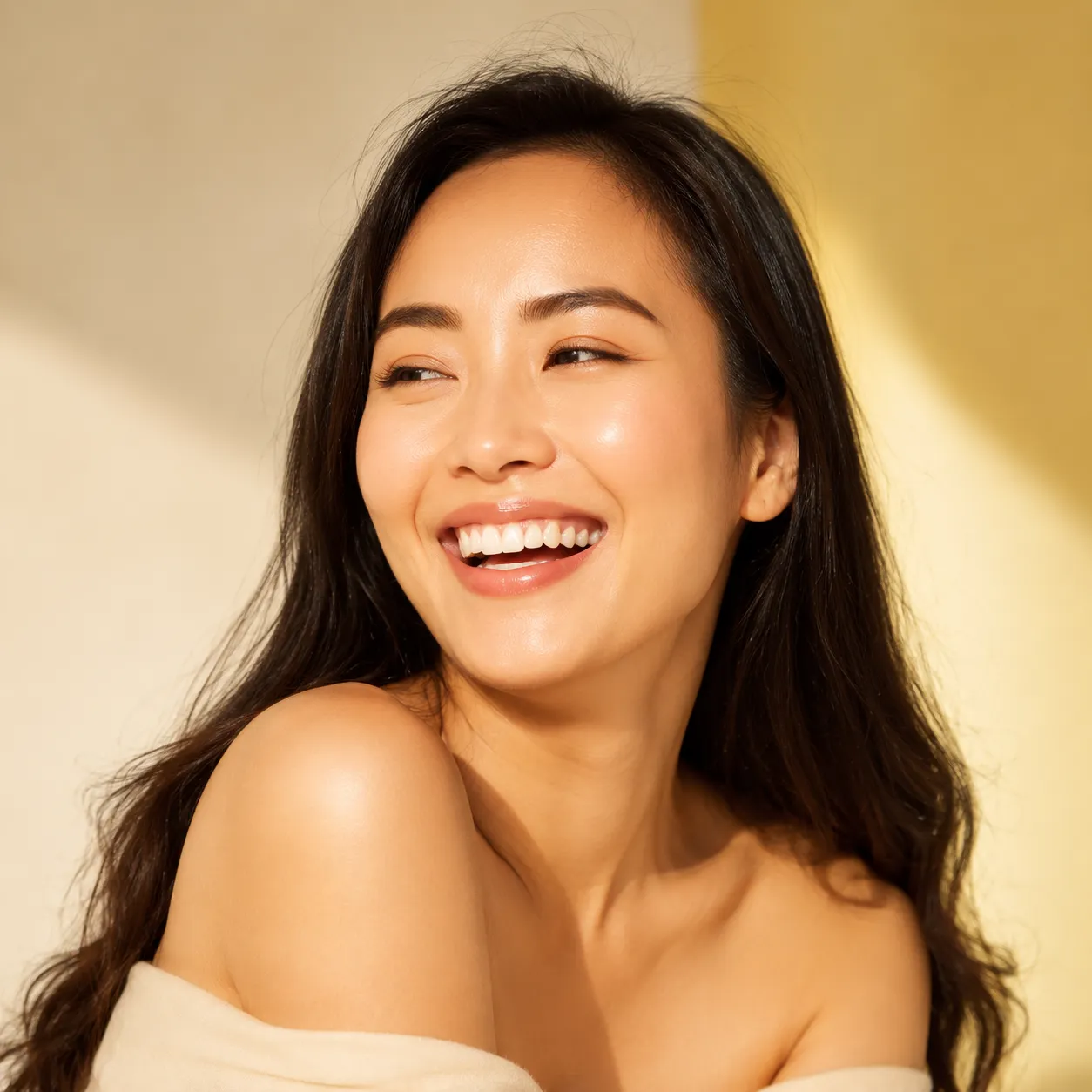 Kulit wajah cerah glowing berseri alami