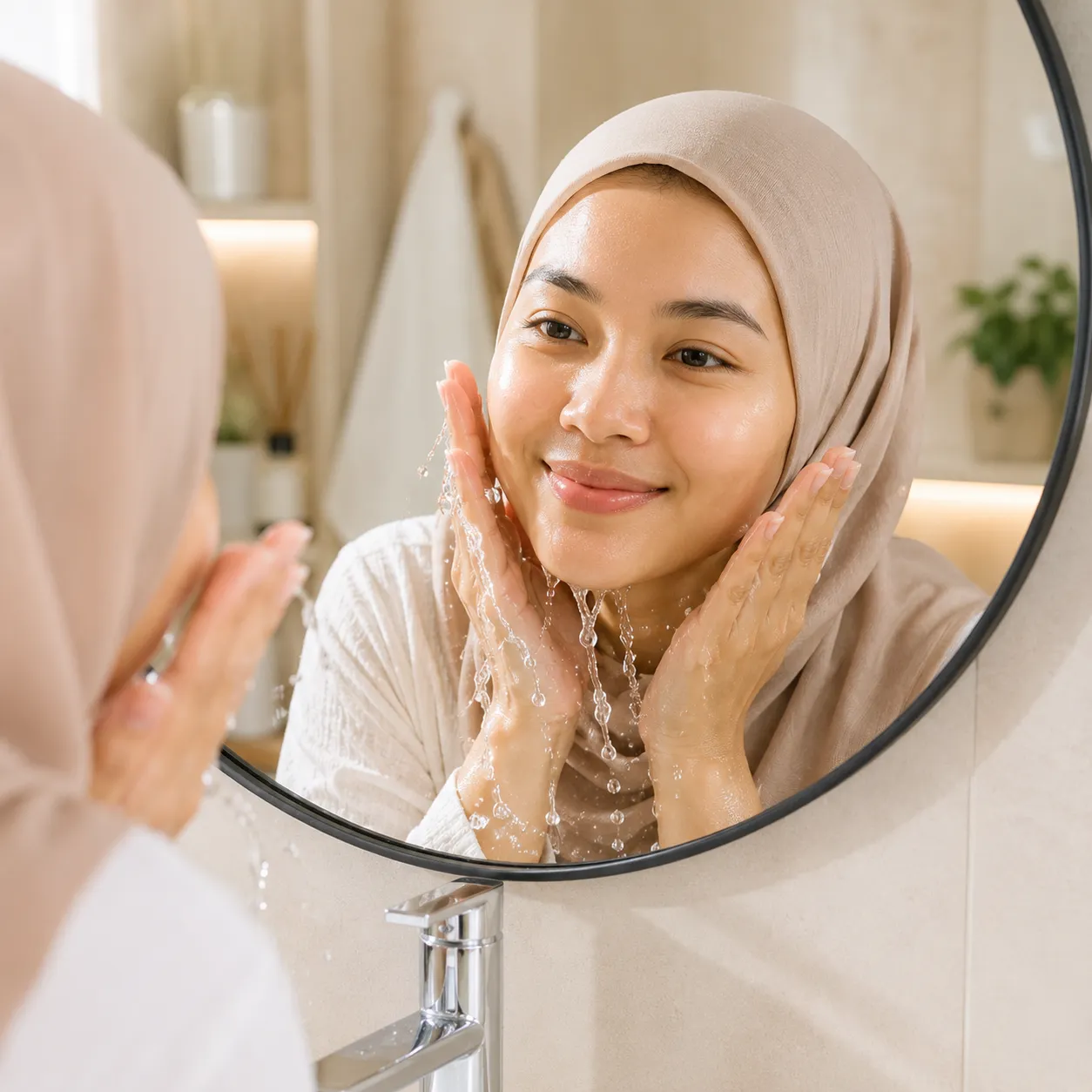 Perubahan kulit wajah pada minggu pertama penggunaan lulur